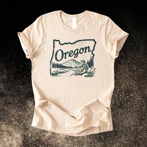 Oregon T Shirt Natural Unisex